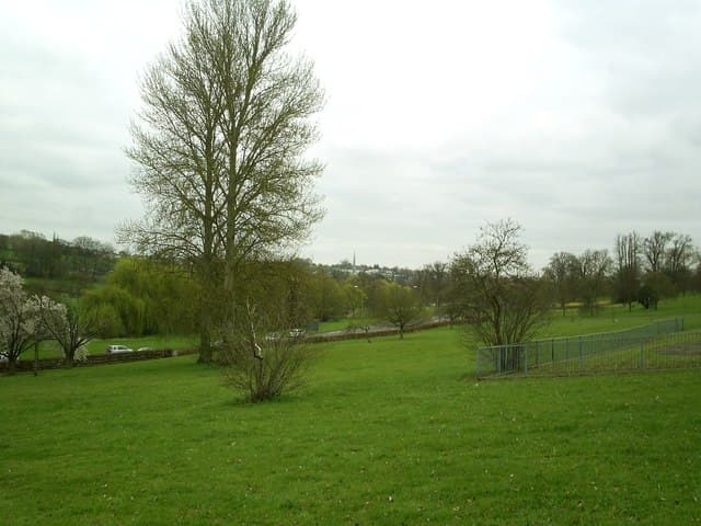 Gadebridge Park looking towards Hemel Old Town